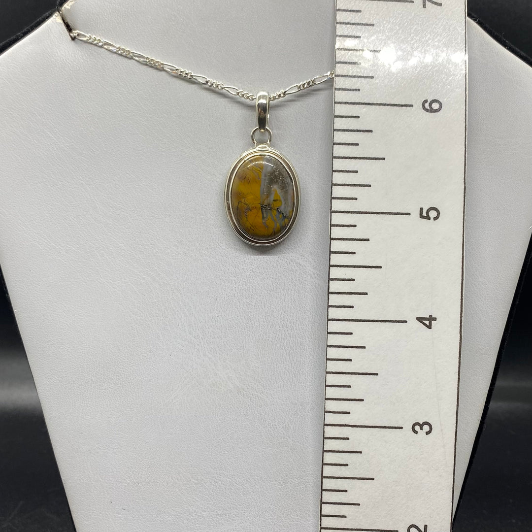 Painted Jasper SS Pendant-TM1631