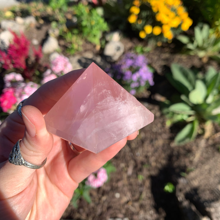 Rose Quartz Pyramid PY1-3