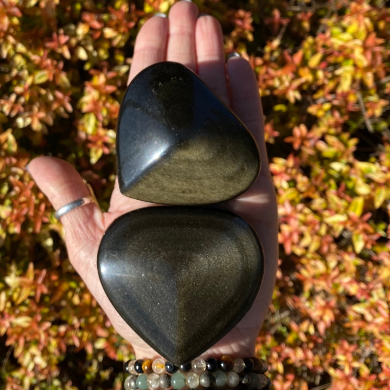 Goldsheen Obsidian Heart-HT15-6
