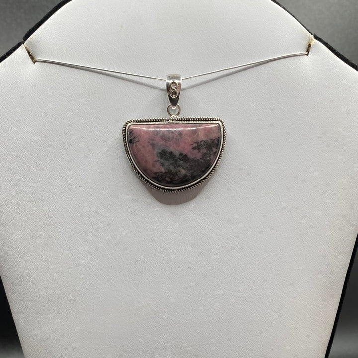 Rhodonite SS Pendant-TM195