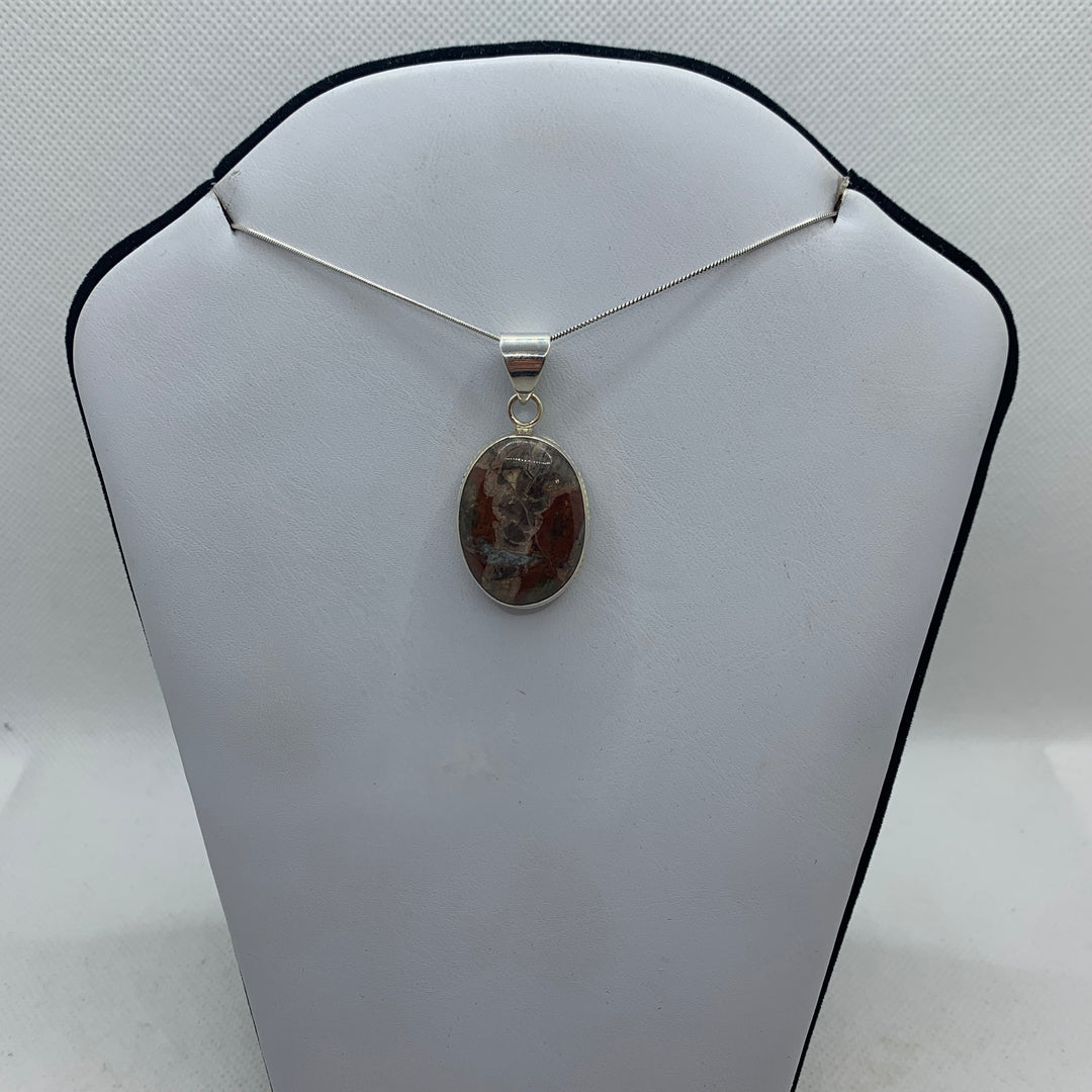 Mushroom Jasper SS Pendant-PD8 P9