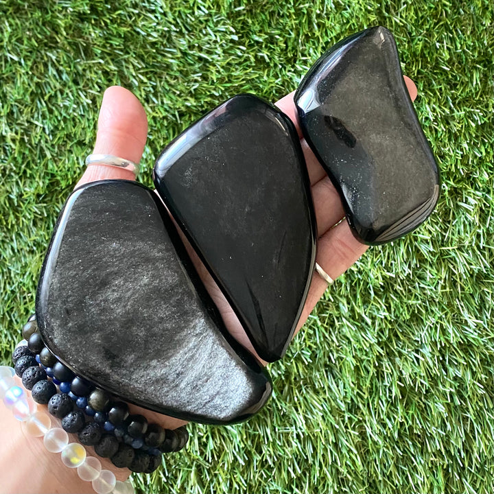 Silversheen Obsidian Free Shape-SSB1-4