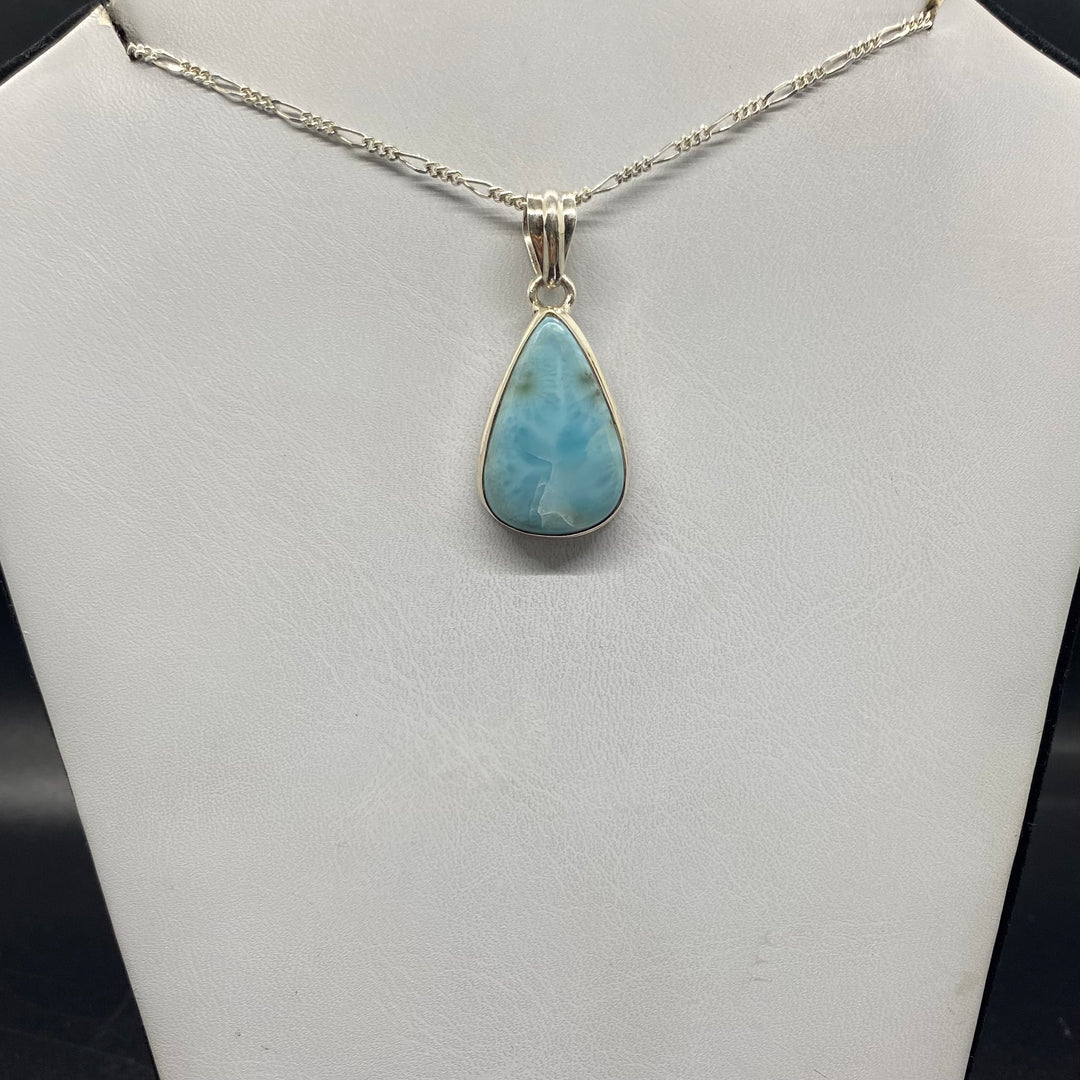 Larimar  pendant SS  -GBP040