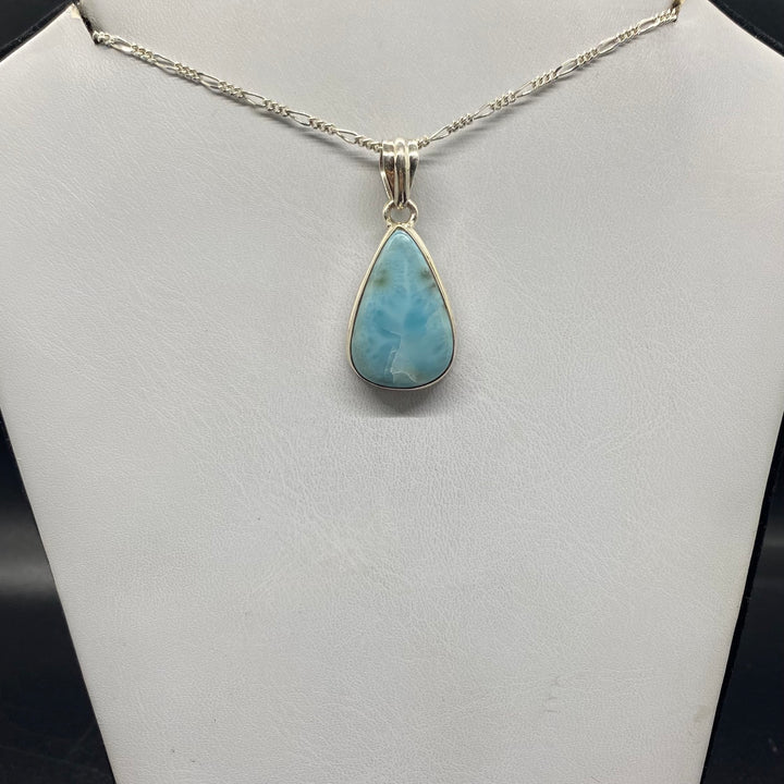 Larimar  pendant SS  -GBP040