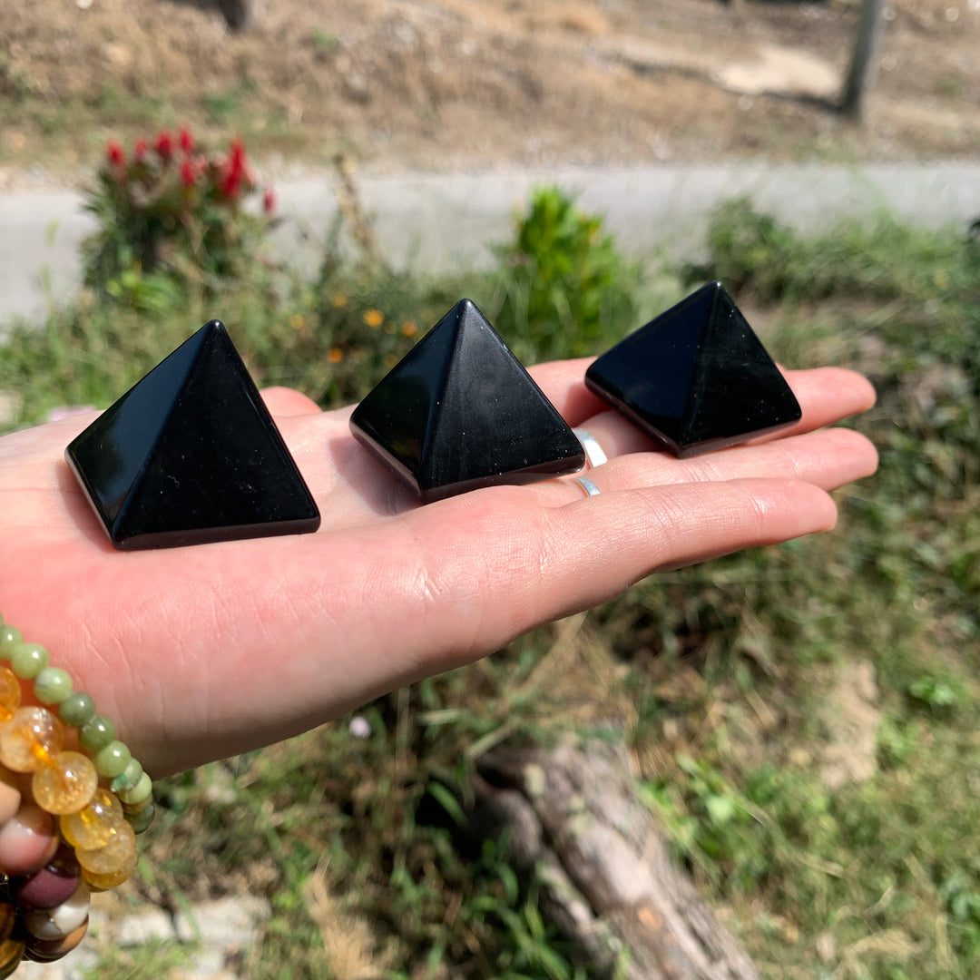 Black Obsidian Pyramid