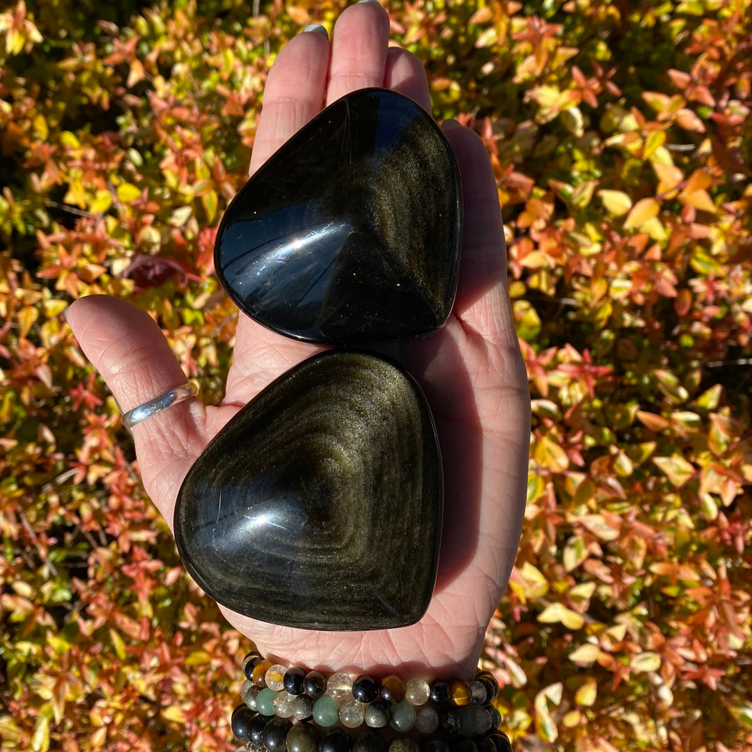 Goldsheen Obsidian Heart-HT15-5