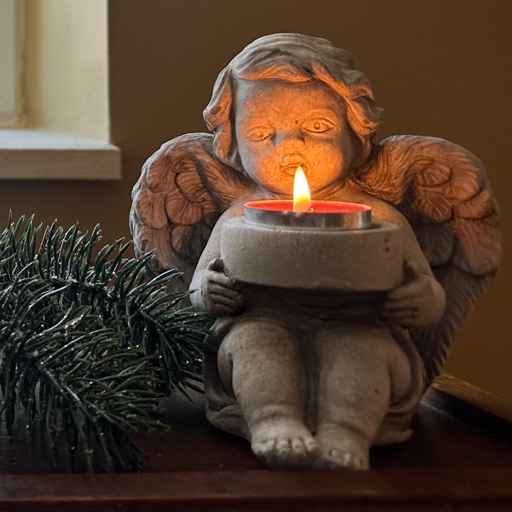 Stone Angel Tealight Holder