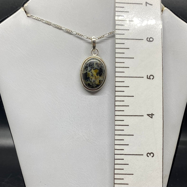 Painted Jasper SS Pendant-TM1632