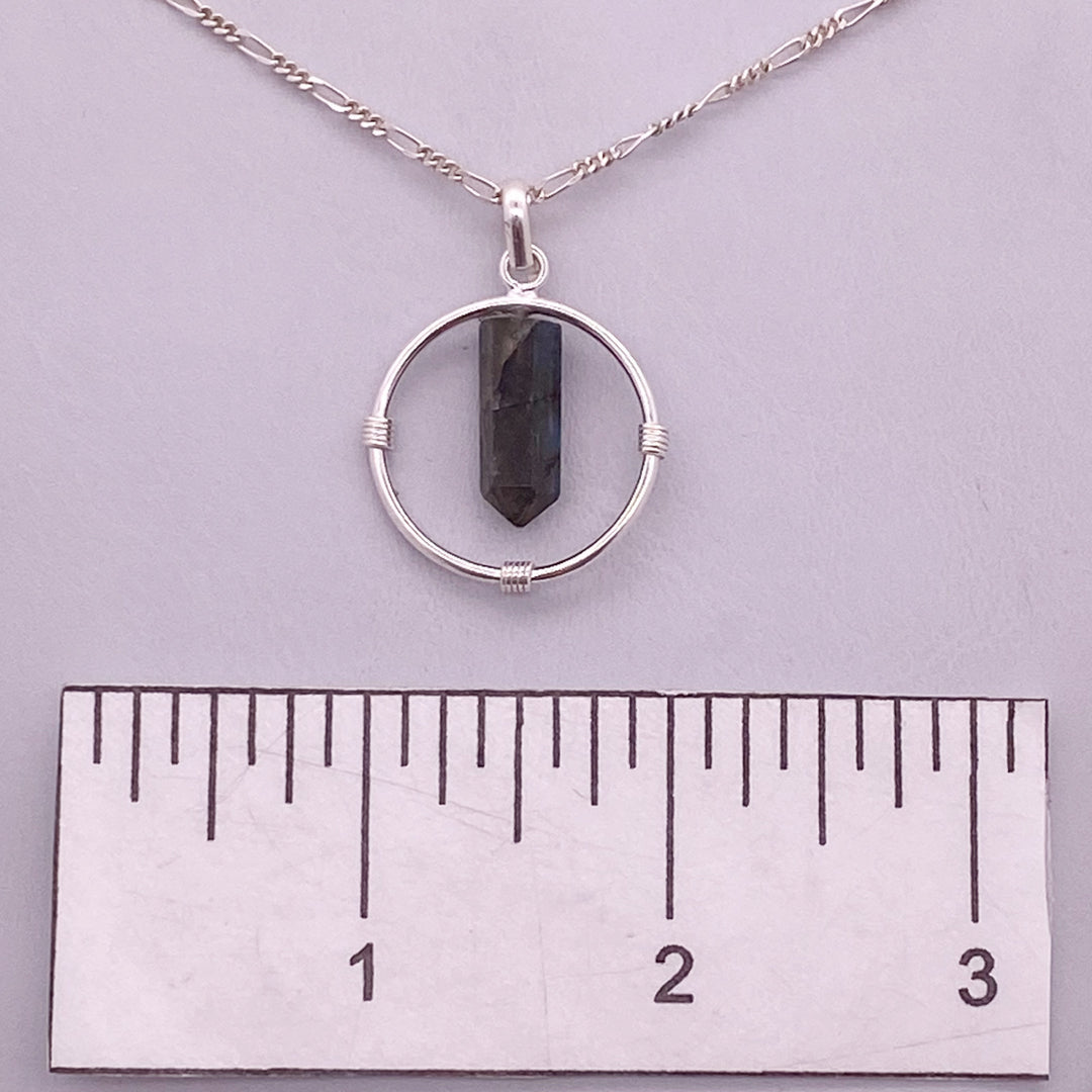 Labradorite Pendant SS  - MNS949