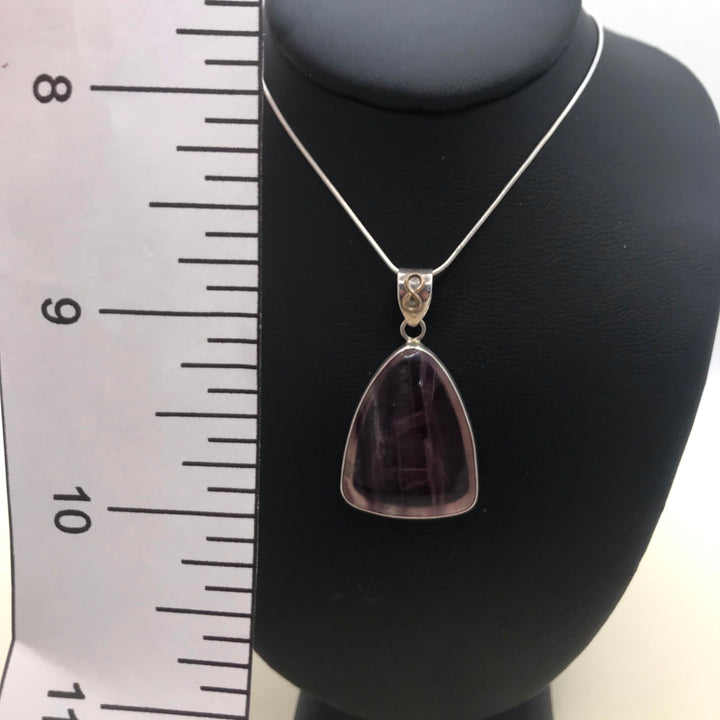 Fluorite Pendant SS P10