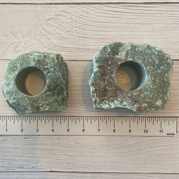 Green Aventurine Tealight Holder