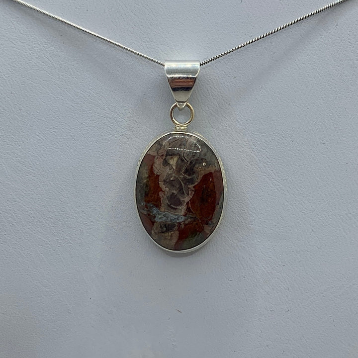 Mushroom Jasper SS Pendant-PD8 P9