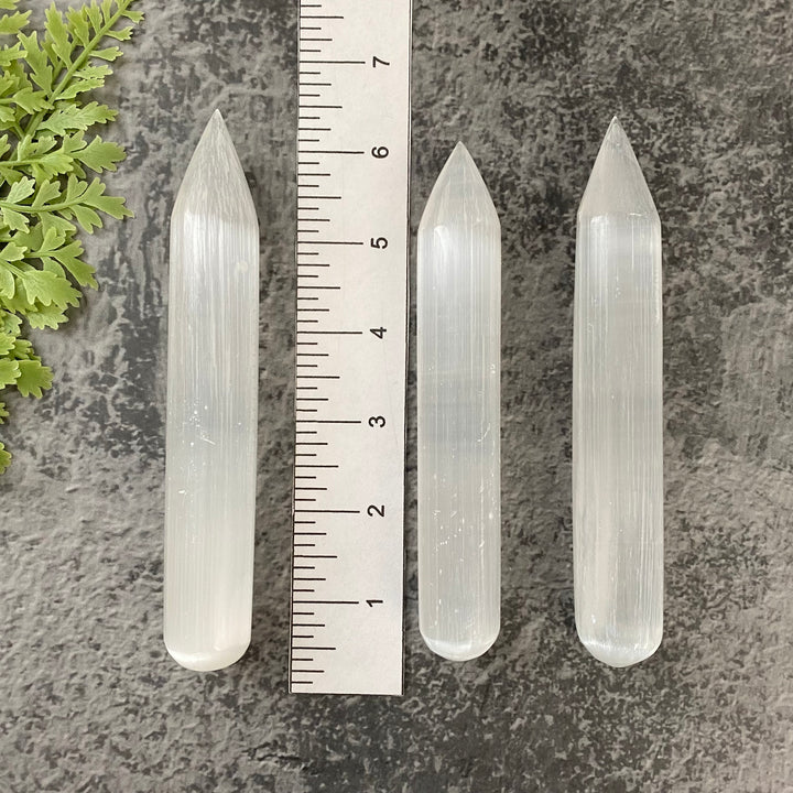 Massage Wand Large White Selenite