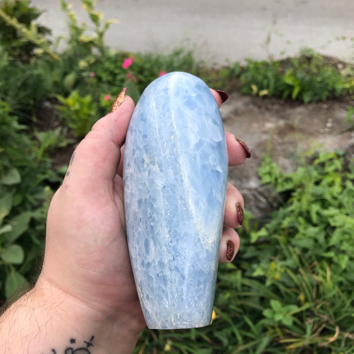 Blue Calcite Free Form CCEC1127