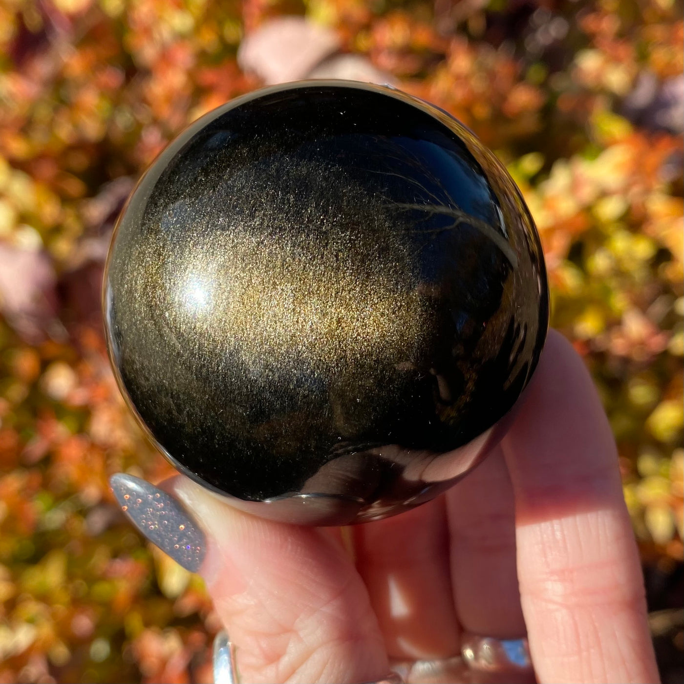 Goldsheen Obsidian Sphere SP14-5