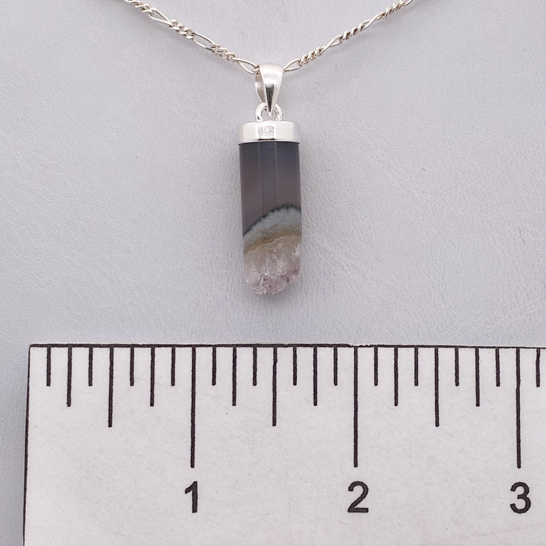 Amethyst Pendant SS  - MNS932