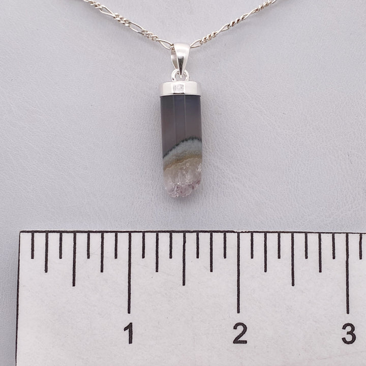 Amethyst Pendant SS  - MNS932