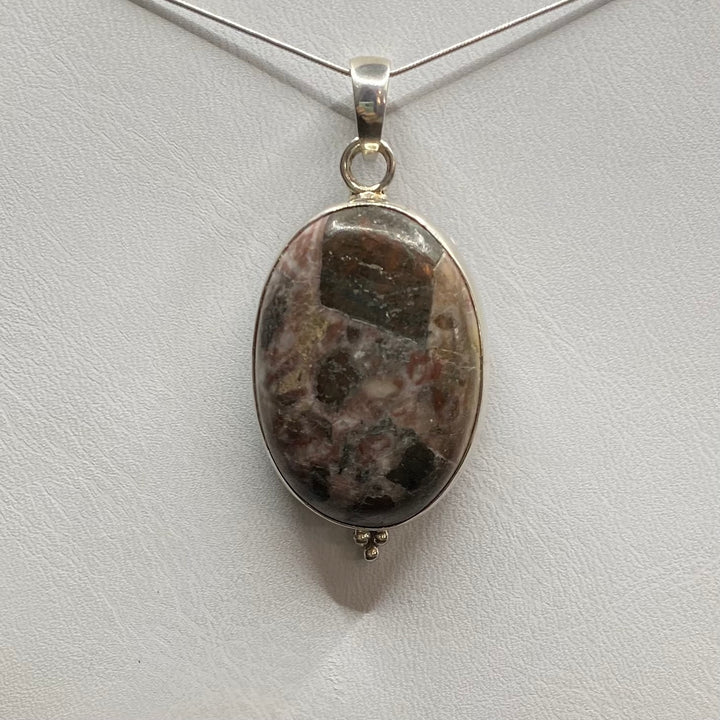 Brecciated Jasper SS Pendant-TM216