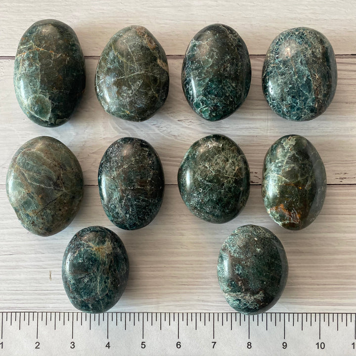 Green Apatite Palm Stone PS42-3