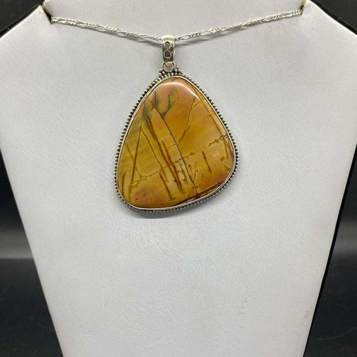 Cherry Creek Jasper SS Pendant-TM1503