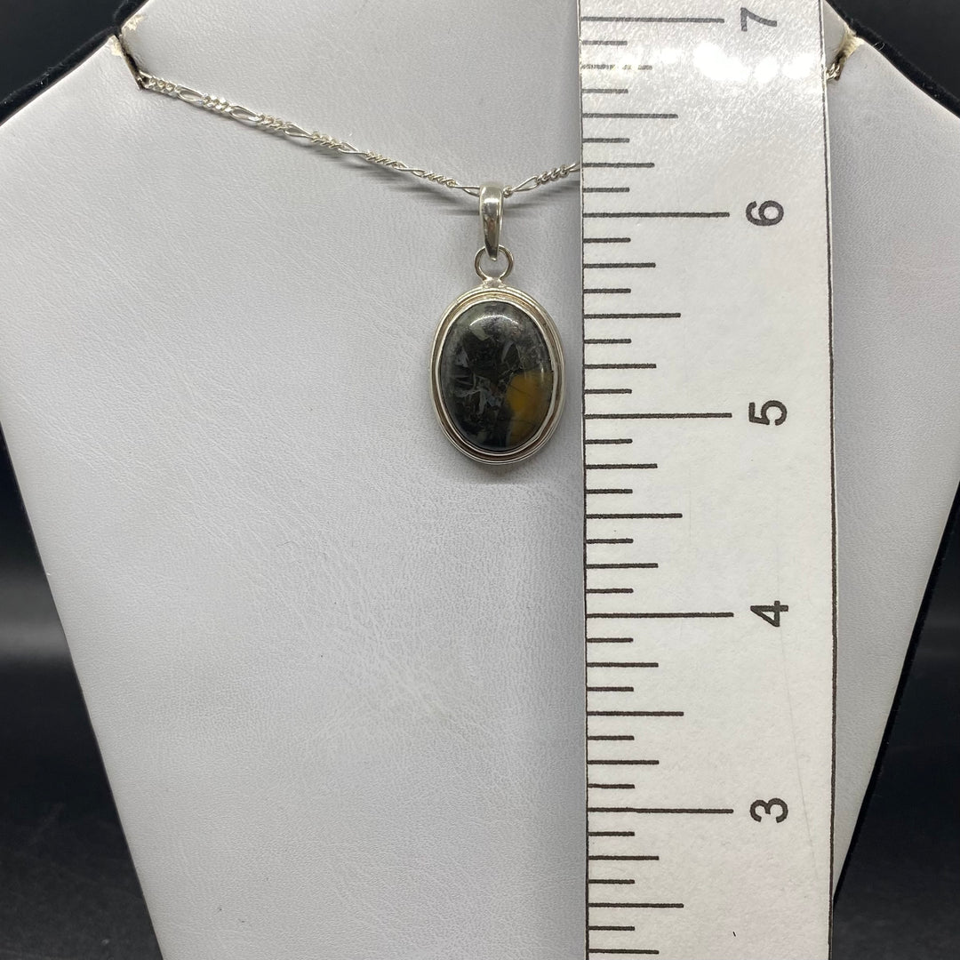 Painted Jasper SS Pendant-TM1615