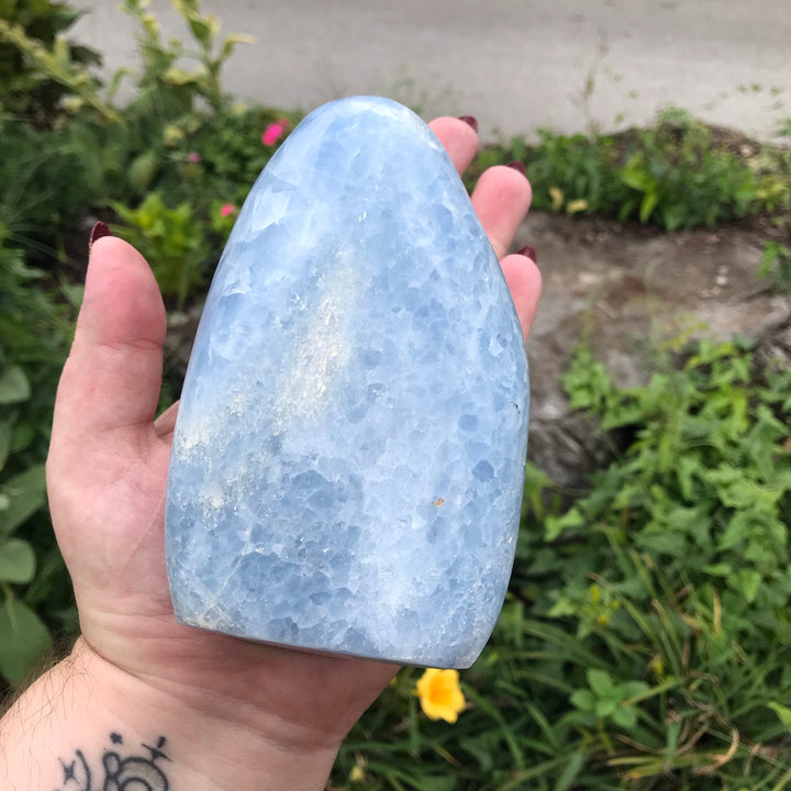 Blue Calcite Free Form CCEC1127