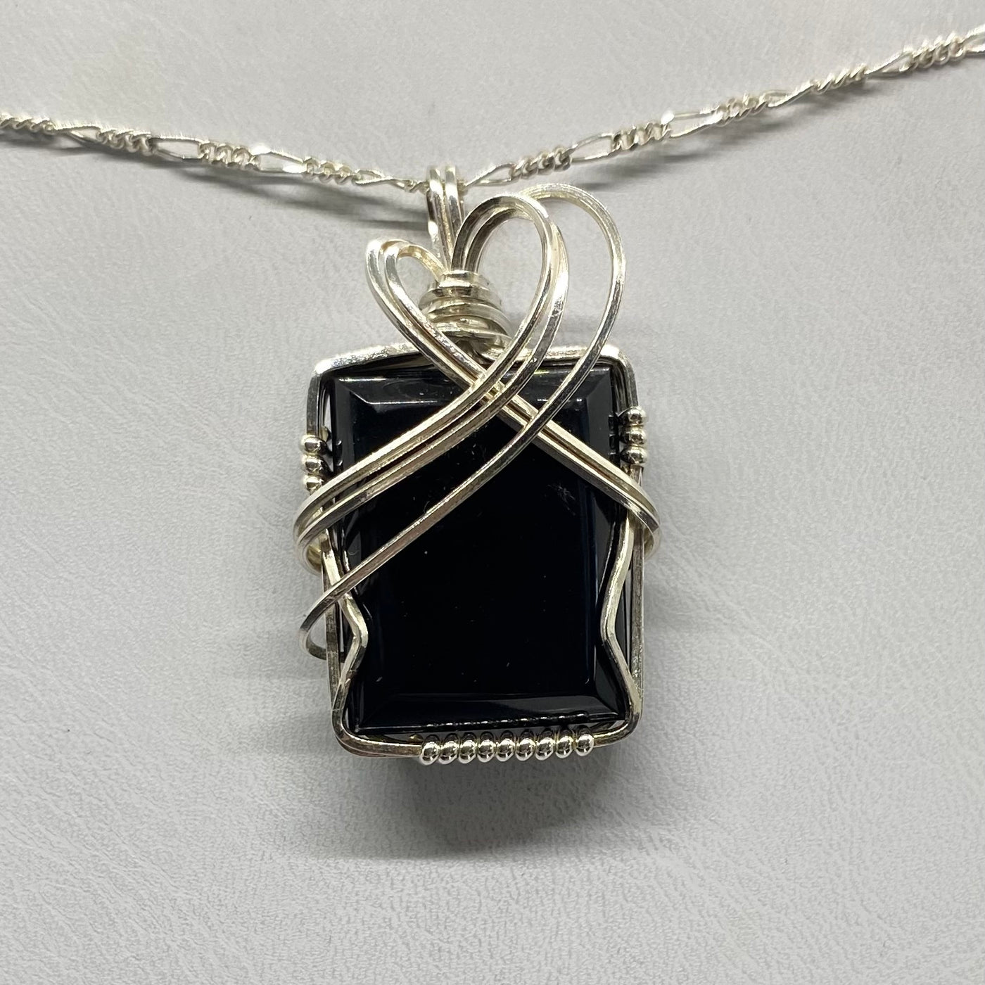 Wire Wrapped Resin SS Pendant-TM1514
