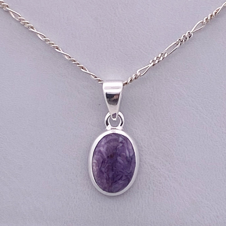 Charoite Pendant SS  - MNS969