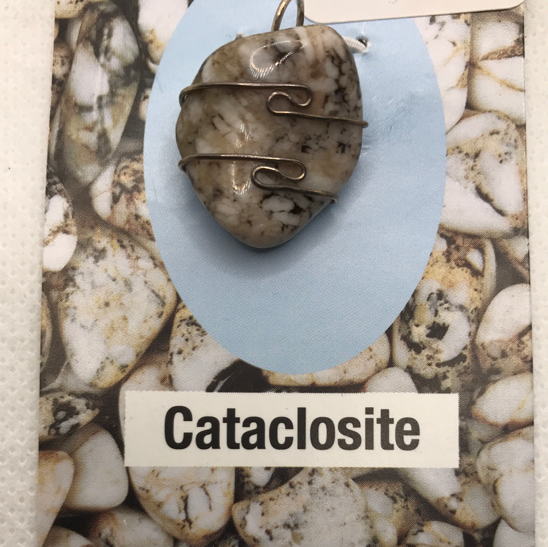 Catacloisite Wrapped Pendant