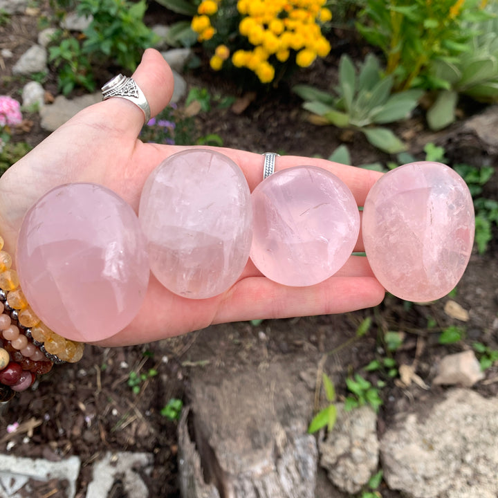 Rose Quartz Palm Stone PS20-3