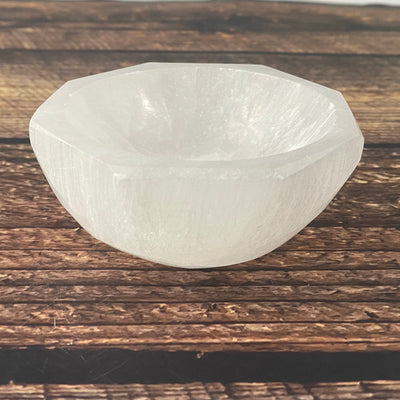 Selenite Bowl-Hex Shape
