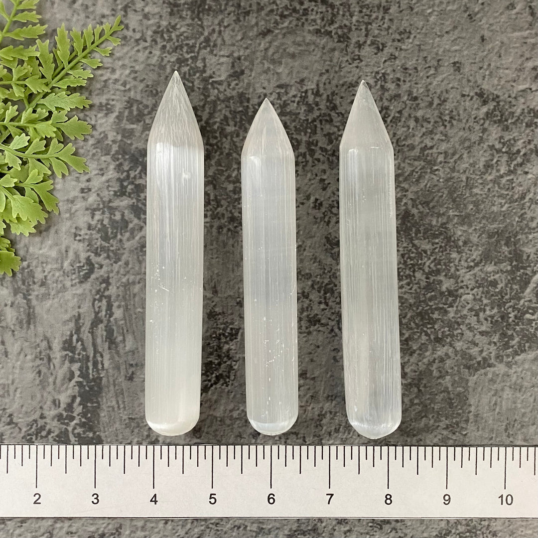 Massage Wand Large White Selenite