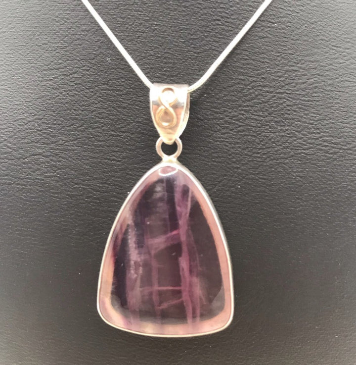 Fluorite Pendant SS P10