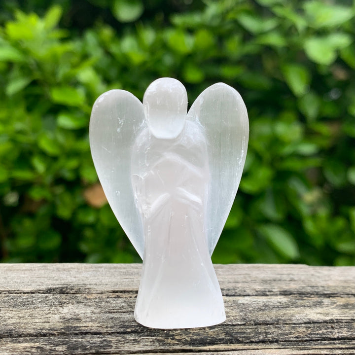 Carved Gemstone Angel 1.75"