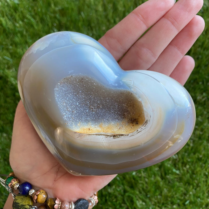 Druze Agate Heart-HT17-14