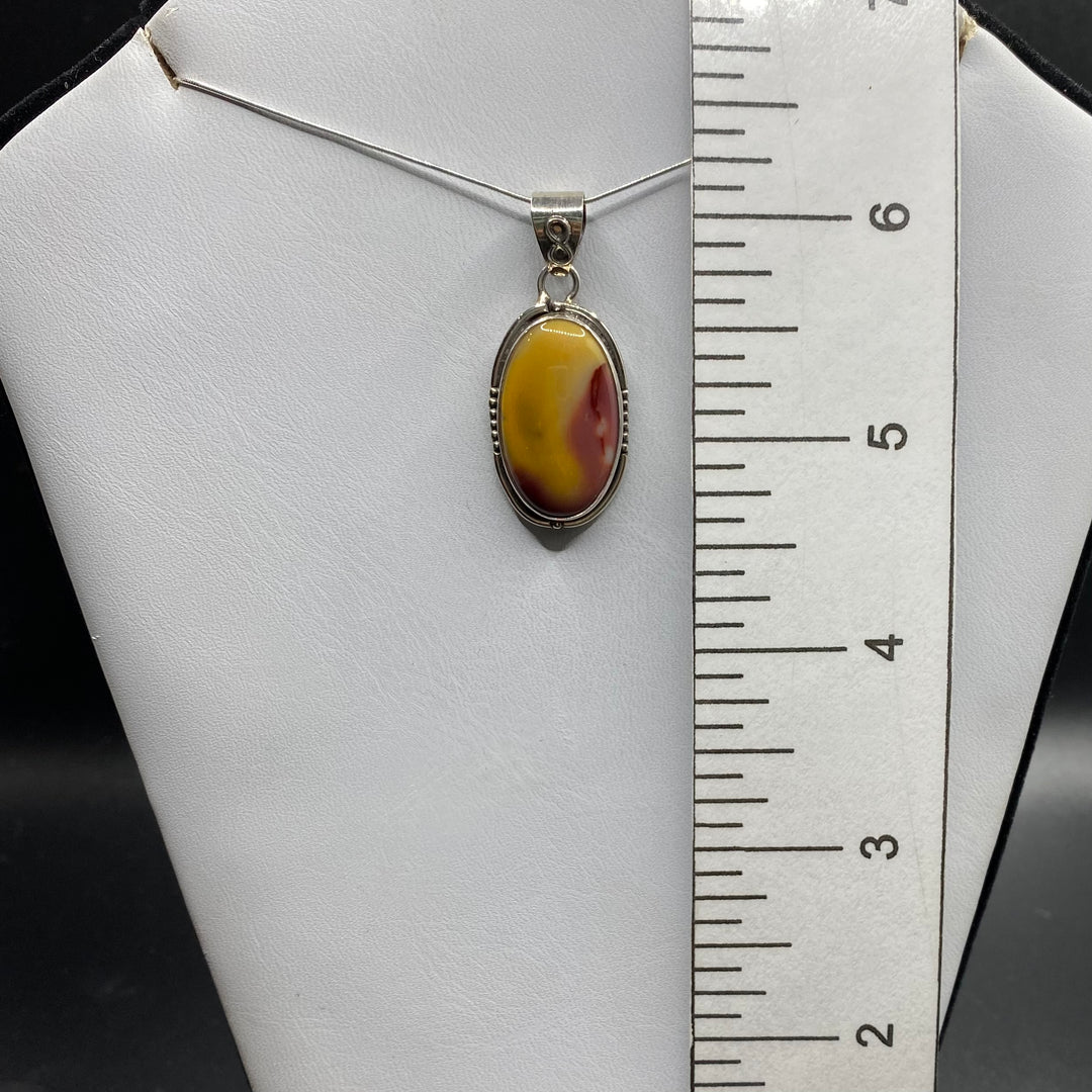 Mookaite Oval SS Pendant-TM129