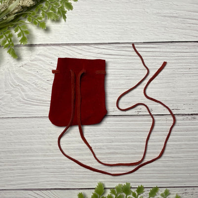 Suede Pouch with strap