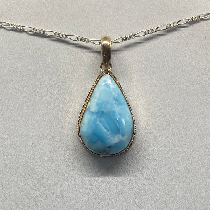 Larimar SS-GF Pendant-TM1593