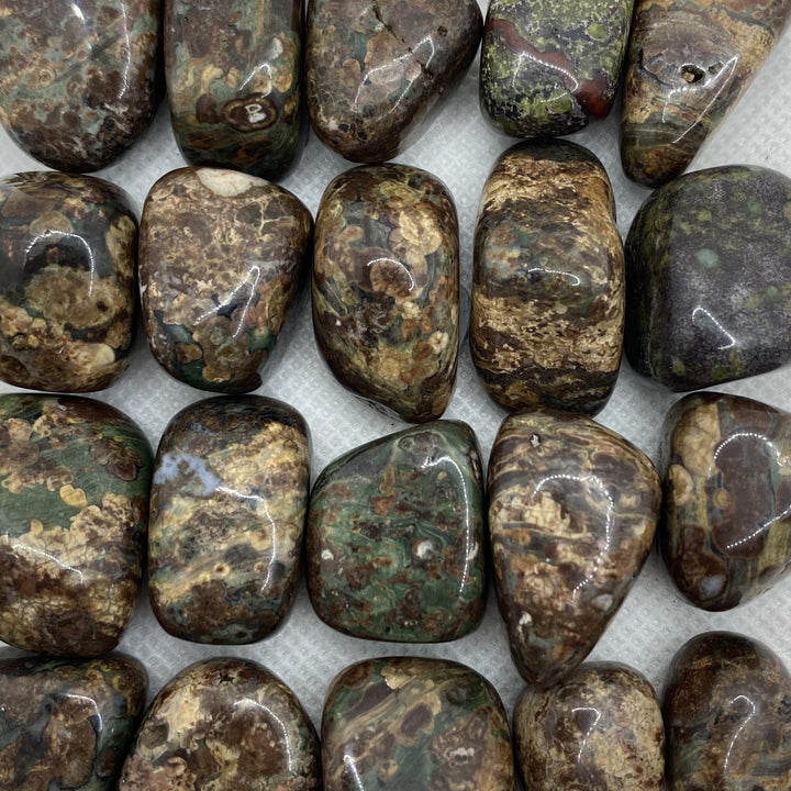 Jasper-Green Leopard  (Polished) J227