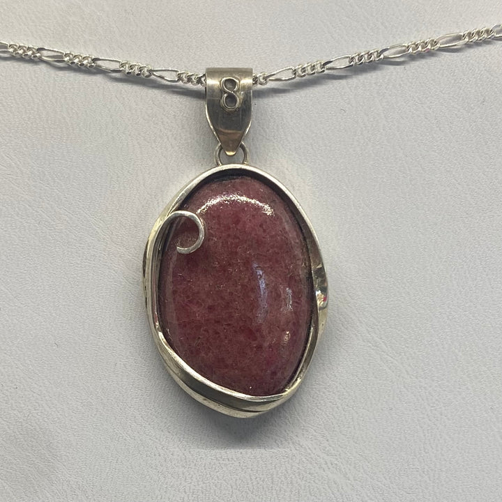 Rhodonite SS Pendant TM1543