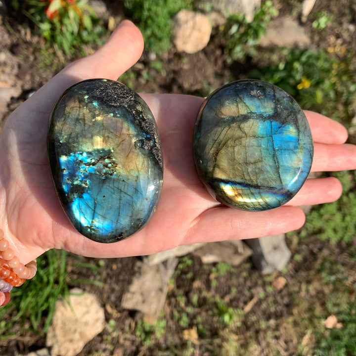 Labradorite Palm Stone PS15-3