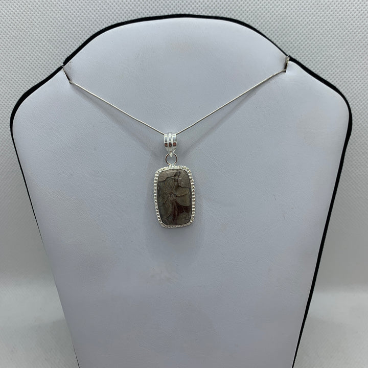 Mushroom Jasper SS Pendant-PD5