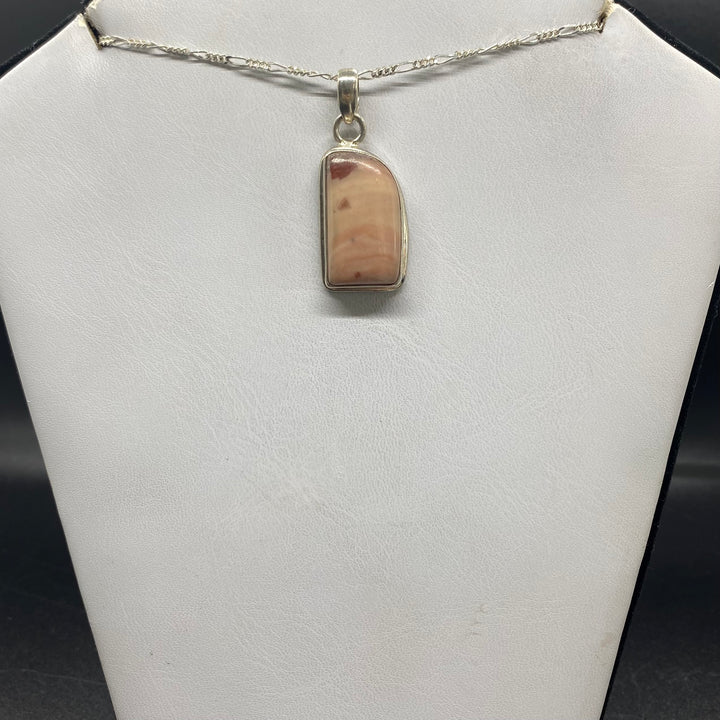 Porcelain Jasper SS Pendant-TM1621