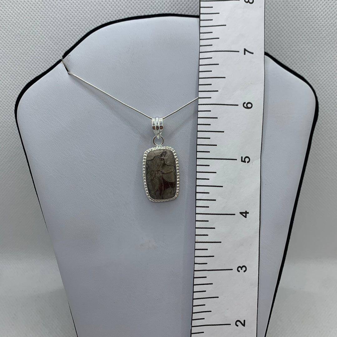 Mushroom Jasper SS Pendant-PD5