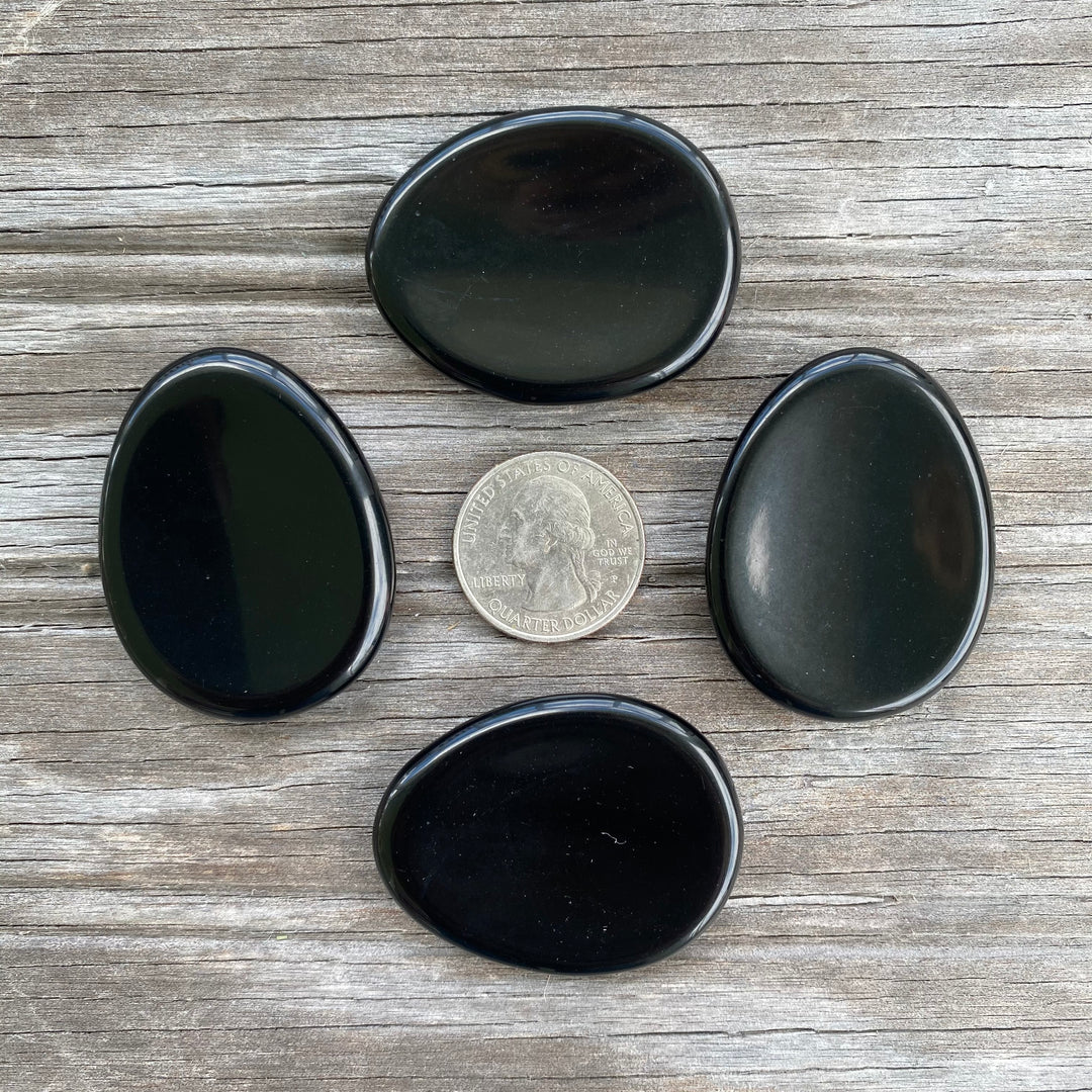 Obsidian Worry Stone