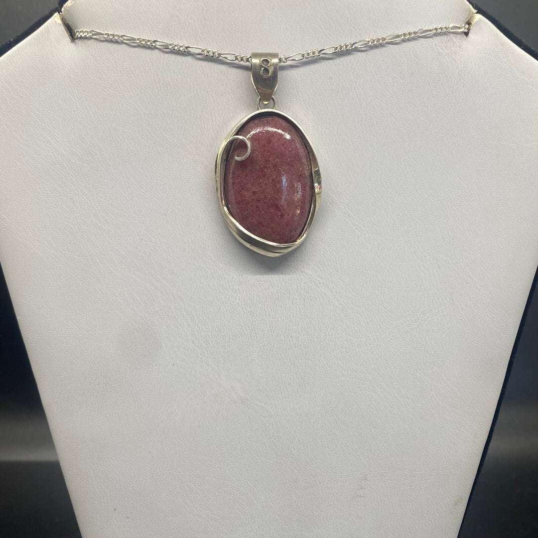 Rhodonite SS Pendant TM1543