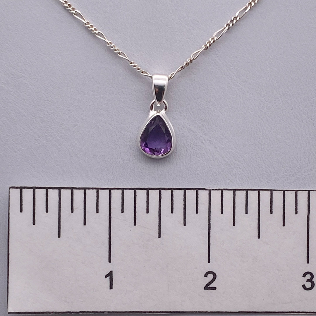 Amethyst Pendant SS  - MNS936