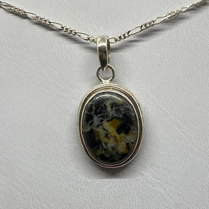 Painted Jasper SS Pendant-TM1632