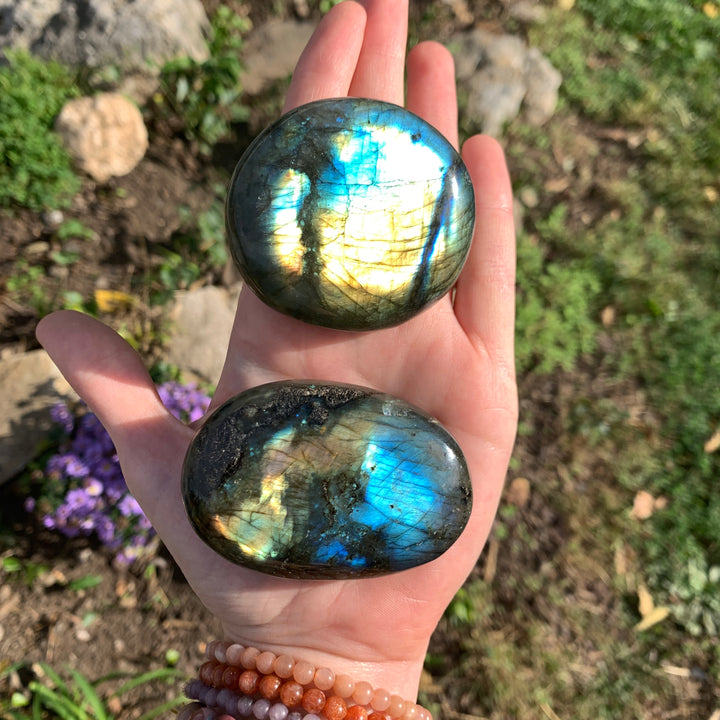 Labradorite Palm Stone PS15-3