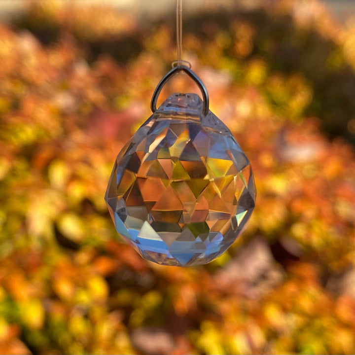 Faceted Sphere Crystal Prism